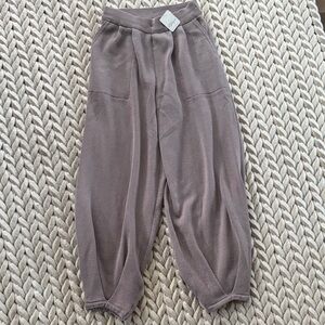Free People Soft Brown Knit Pants